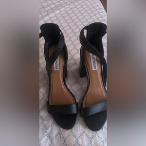Steve Madden Black Strappy Block Heel Sandals